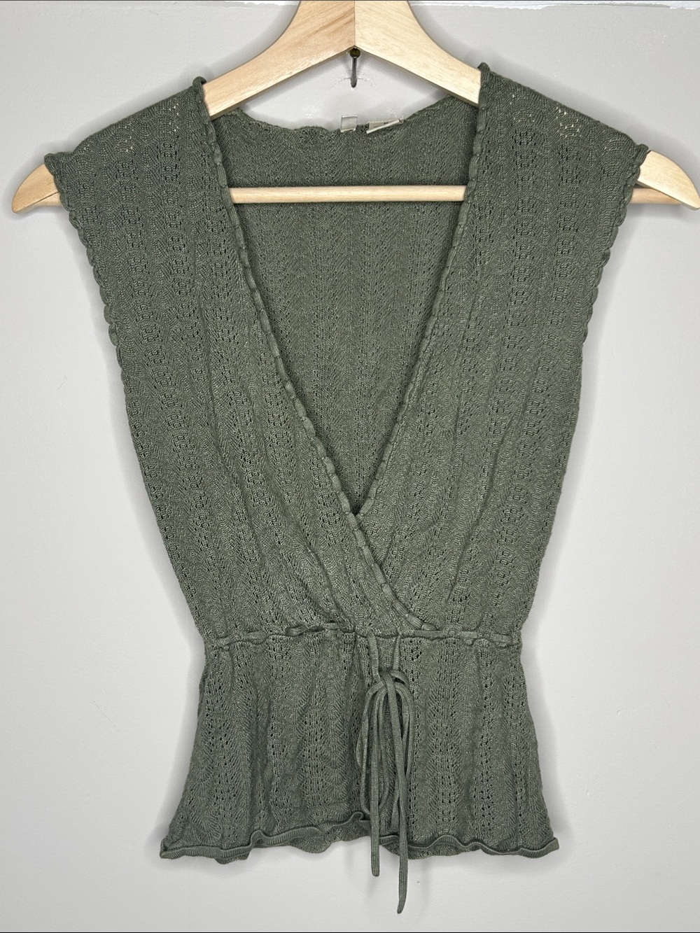 NWOT Moth Knit Wrap Top